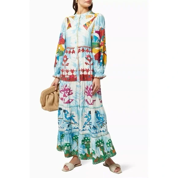 sachin and babi light blue dress Farm Rio